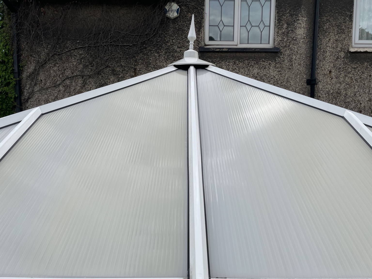 After · Conservatory roof: the front view