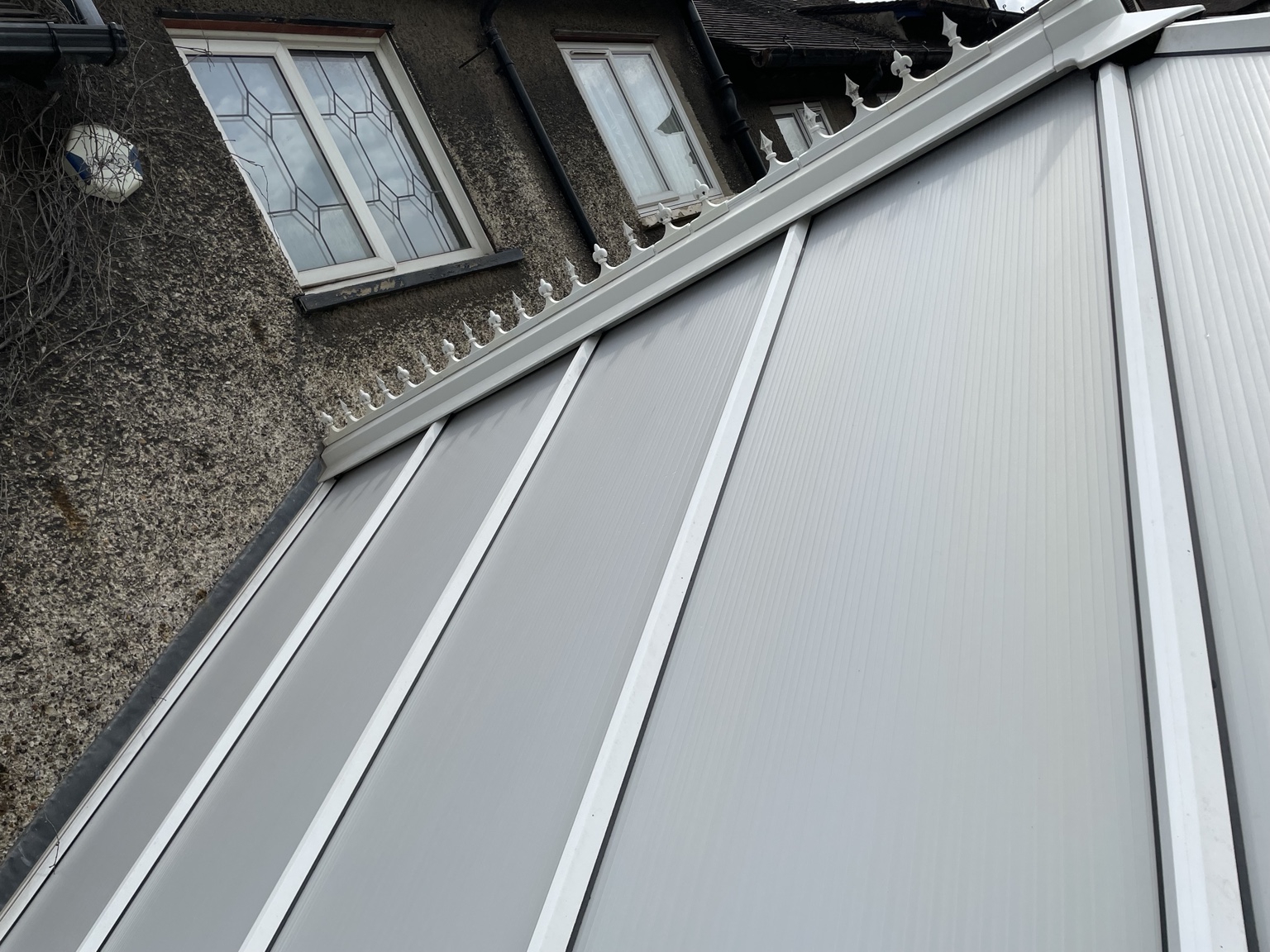 After · Conservatory roof: the side views