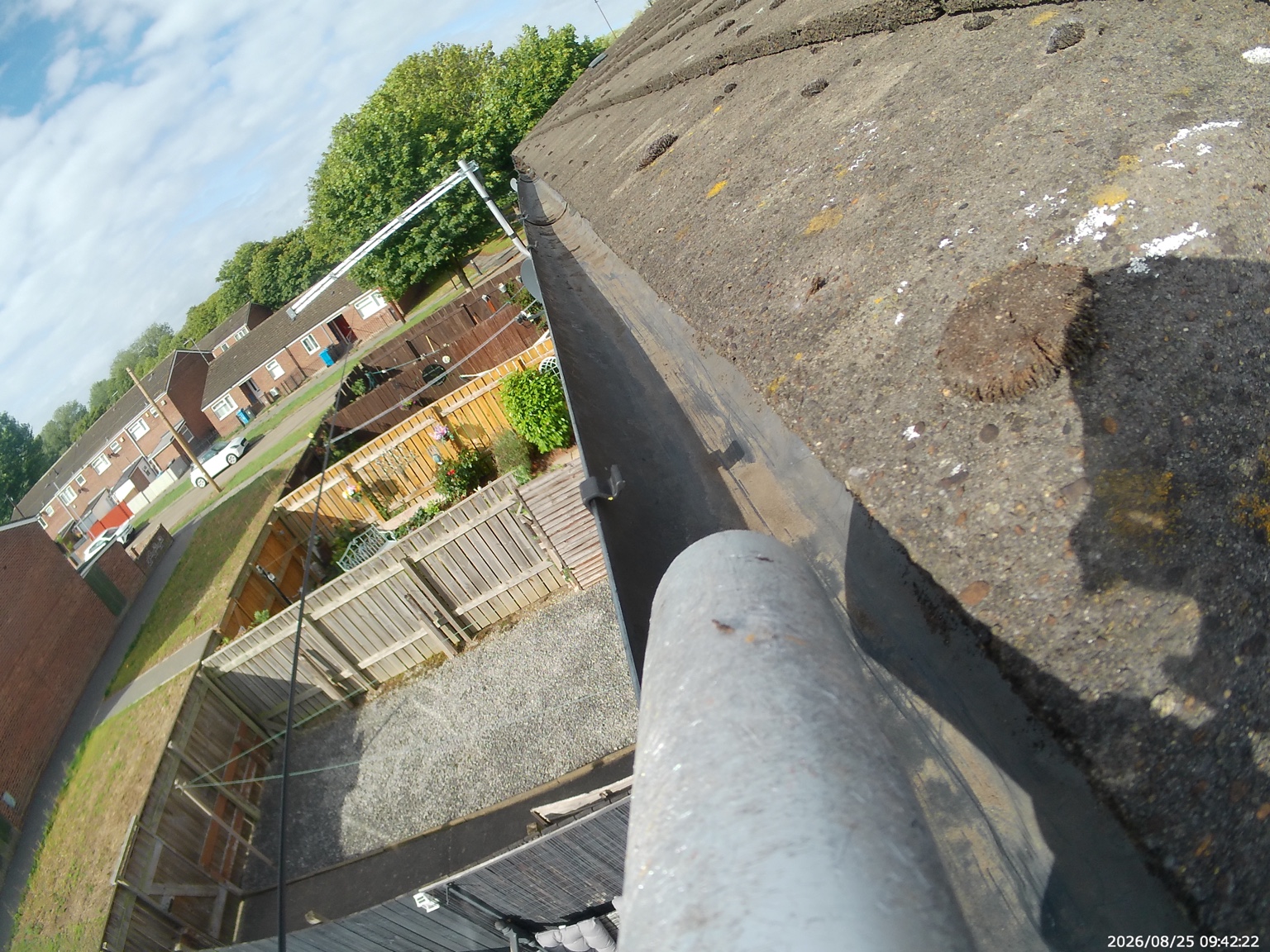 After · A clear gutter channel